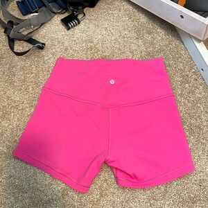 Hot pink lulu lemon shorts